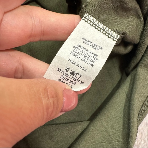 NWT Boutique Olive sequin pocket tunic knit top color block stipe long sleeve - Picture 5 of 10